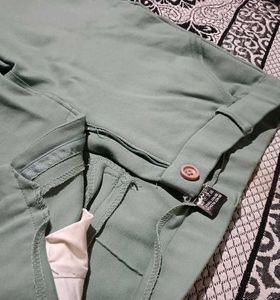 Green Casual Pants