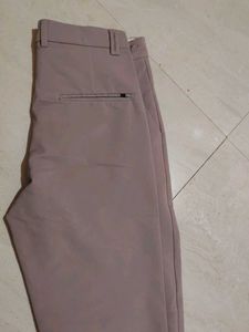 Beige Casual Pants