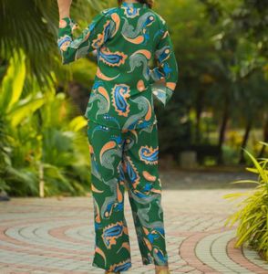 Green Paisley Kurta Set