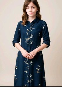 Floral Print Shirt Dress