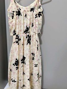 Yellow Colour One Piece Dress
