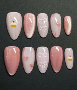 Pink Kawaii Press-On Nails