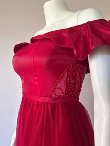 Elegant Red Evening Gown