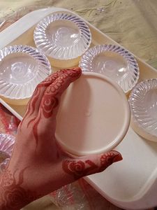 Guest Set Gift Iteam Wedding 6bowls Trai Plastic