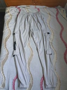 Grey Cargo trackpants