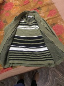 Stylish Green Cardigan