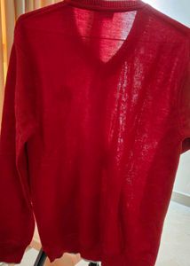 Red V-Neck Sweater