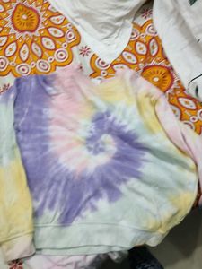 Tie-Dye sweat tie &amp; Sweatpants Set