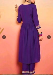 Elegant Purple Kurta Set