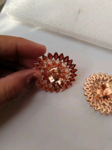 Red, Pista Green, Blue And Orange Four Colour Stone Rings Available.   99 Rs For 1 Piece.
