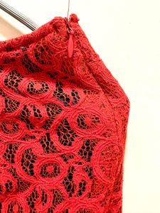 Beautiful Red Lace Imported Pants