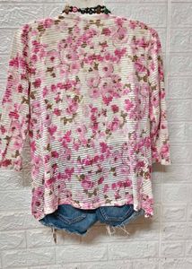 Tops &amp; Dresses For Rs.99/ Floral Pink Cardigan