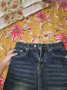 Y2k Denim Mini Skirt💙