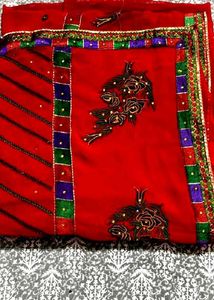 Elegant Red Saree