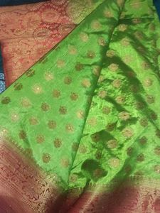 New Beautiful Double Shade Art Silk Saree