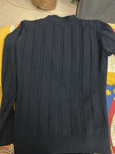 Navy Cable Knit Sweater