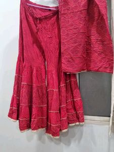 Elegant Rani Embroidered Kurta Set