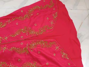 ❗Price Drop❗Gown With Pants N Banarsi Dupatta