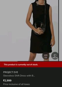 PROJECT EVE Sleeveless Shift Dress with B...