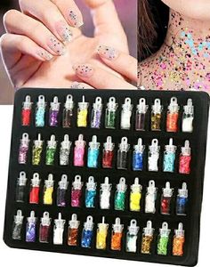 3D Nail Art Glitter Bottle Any 10