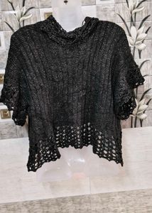 Crochet Shrug - Black
