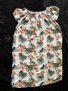 Tropical Floral Off-Shoulder Short Dress