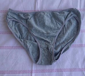 Gray Cotton Briefs