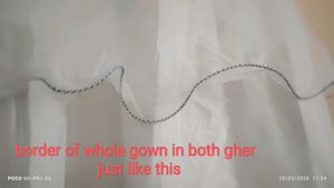 White Layered Gown  For 12 to 17 Year Girls