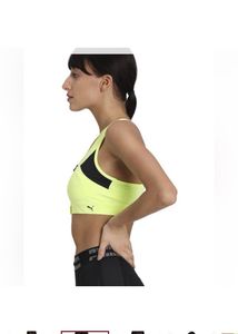 PUMAWomen Sports Lightly Padded Bra (Yellow)