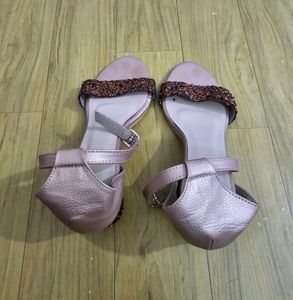 Maroon Block Heel