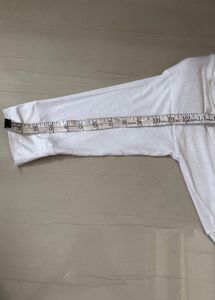 White Cropped Cardigan