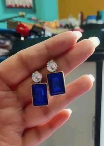 KOREAN DARK BLUE EARRINGS 💙