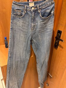 Blue High Waist Denim Jeans