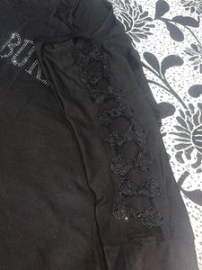 Burberry Style Black Top