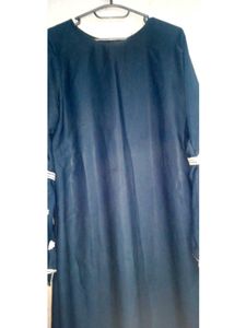 Heavy Fabric Abaya With Thread Embroidery