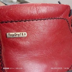 Josef Seibel Red Leather Ankle Boots