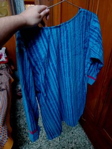 Blue Striped Kurta