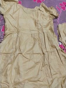 Beautifull Anarkali Cut Dress With Bottom Wear