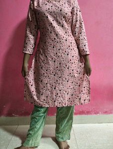 Printed Kurti And Payjama Set