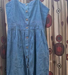 Denim Button-Down Sundress