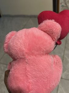 Pink Teddy Bear with Heart