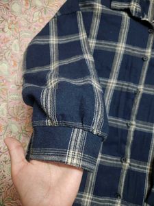 Blue Plaid Flannel Shirt