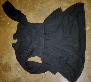 Black Tiered Mini Dress