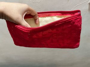 New Red Embroidered Clutch/Pouch