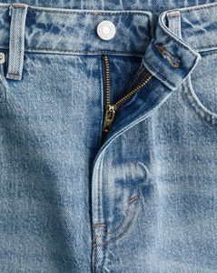 Light Wash Straight Leg Jeans