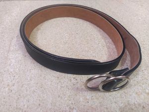 Black Double Ring Belt