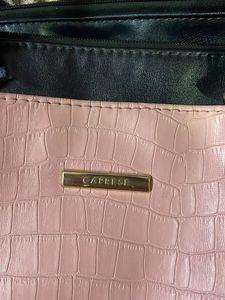 Caprese Handbag Pink Almost New Little Bit Used