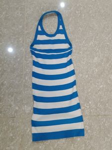 A Knitwear Bodycon Backless Dress