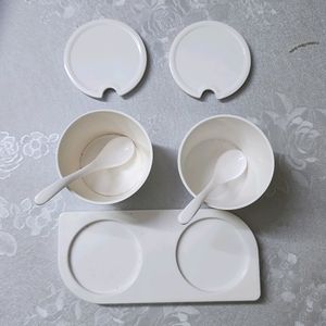 🆕️ White Condiment Set (with Tag)