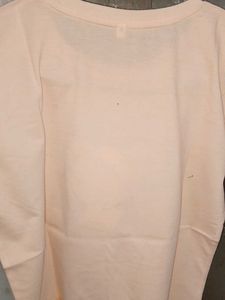 Peach Colour Printed T Shirt